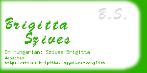 brigitta szives business card